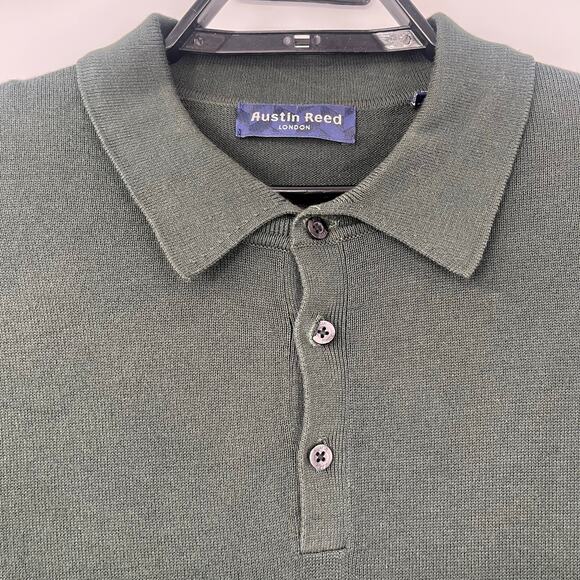 Vtg Y2K Austin Reed Polo Mens Sweater Sz Large Preppy Heritage Quiet Luxury 90s - Picture 2 of 11
